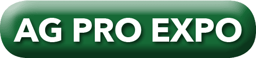 Close-up of AG PRO EXPO 2027 conference badge with event branding and attendee information, highlighting agricultural industry networking and professional development.